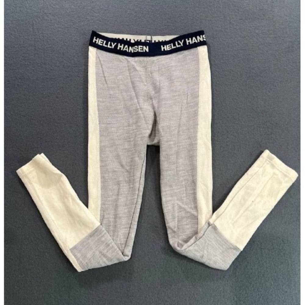 Helly Hansen merino wool Base Layer Bottoms - Kids Gray 10 years A008421